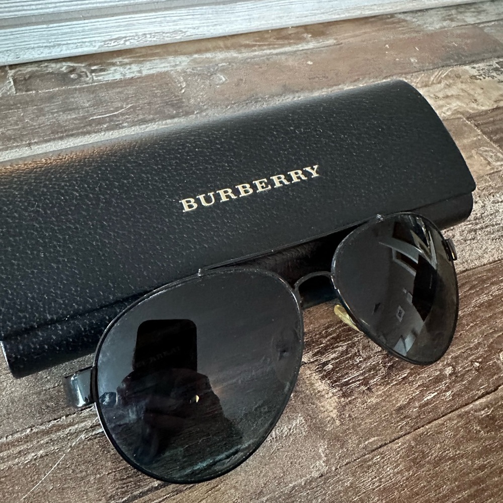 Men’s Burberry Polarized Aviator Sunglasses